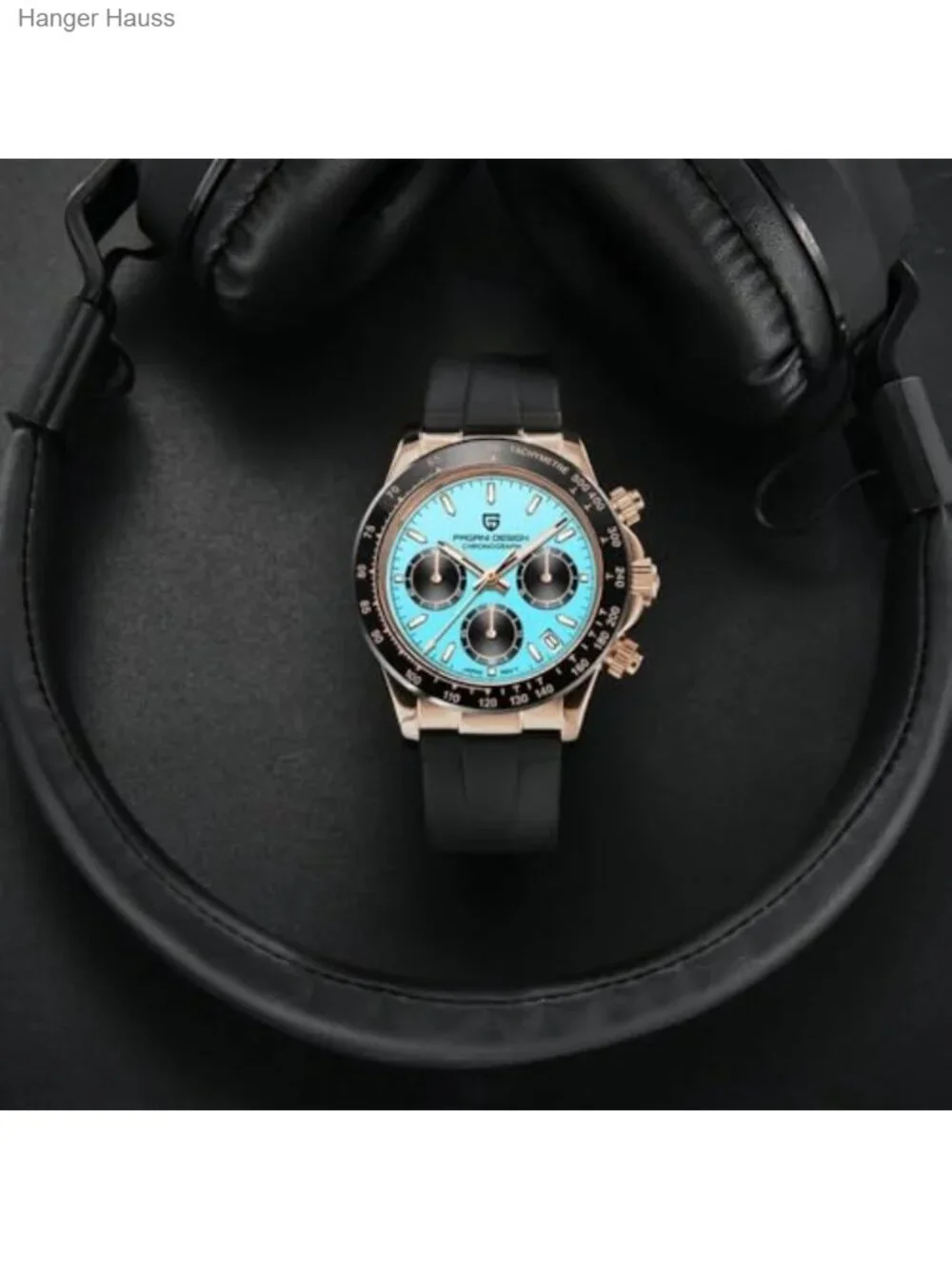 Men's Quartz Chronograph Watch VK63 Movement Stainless Steel